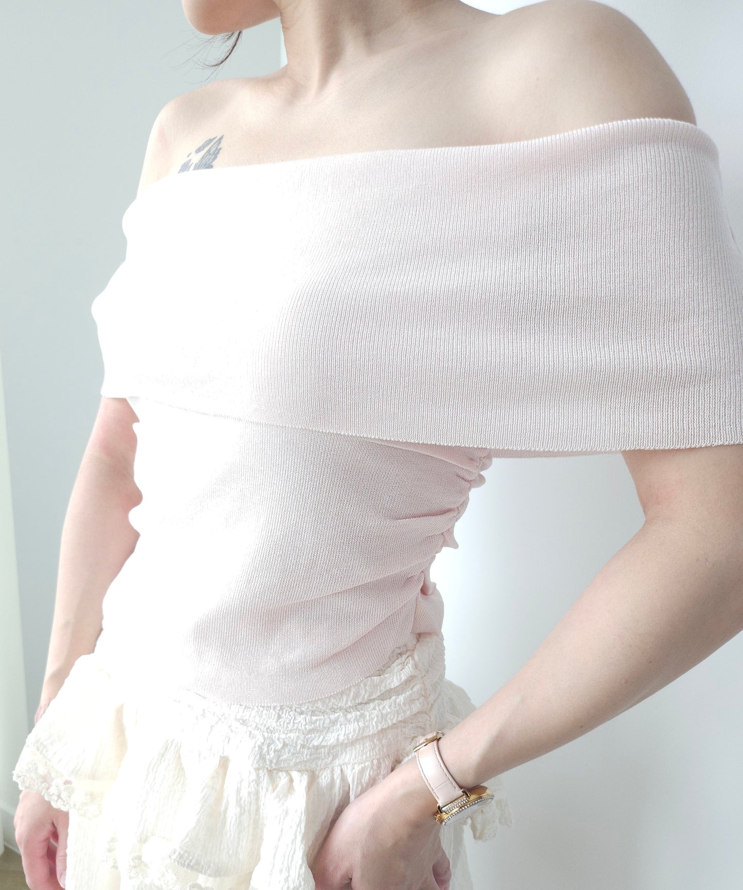 Lily off-shoulder Pink