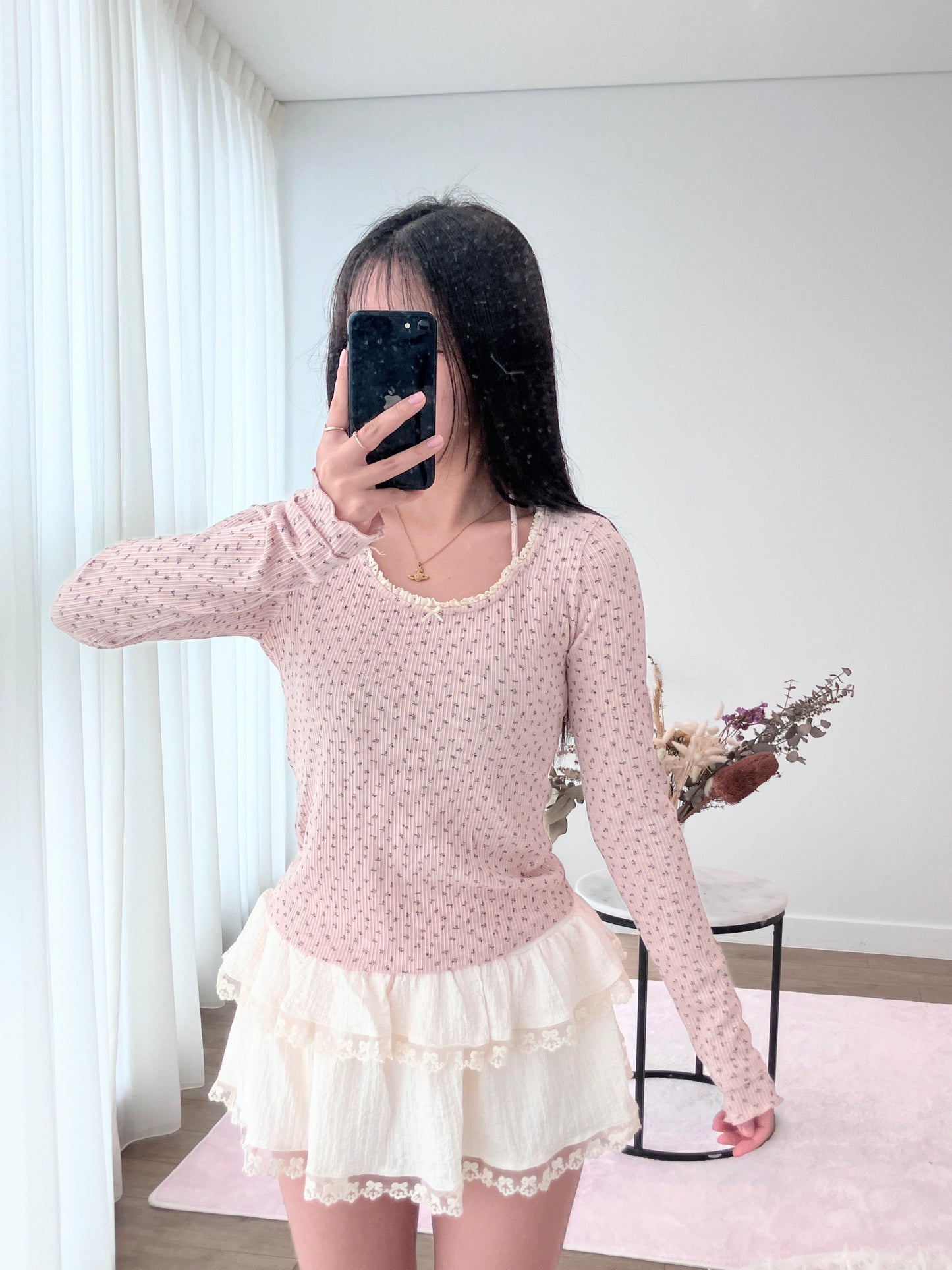 Blush Petal Knit Tee