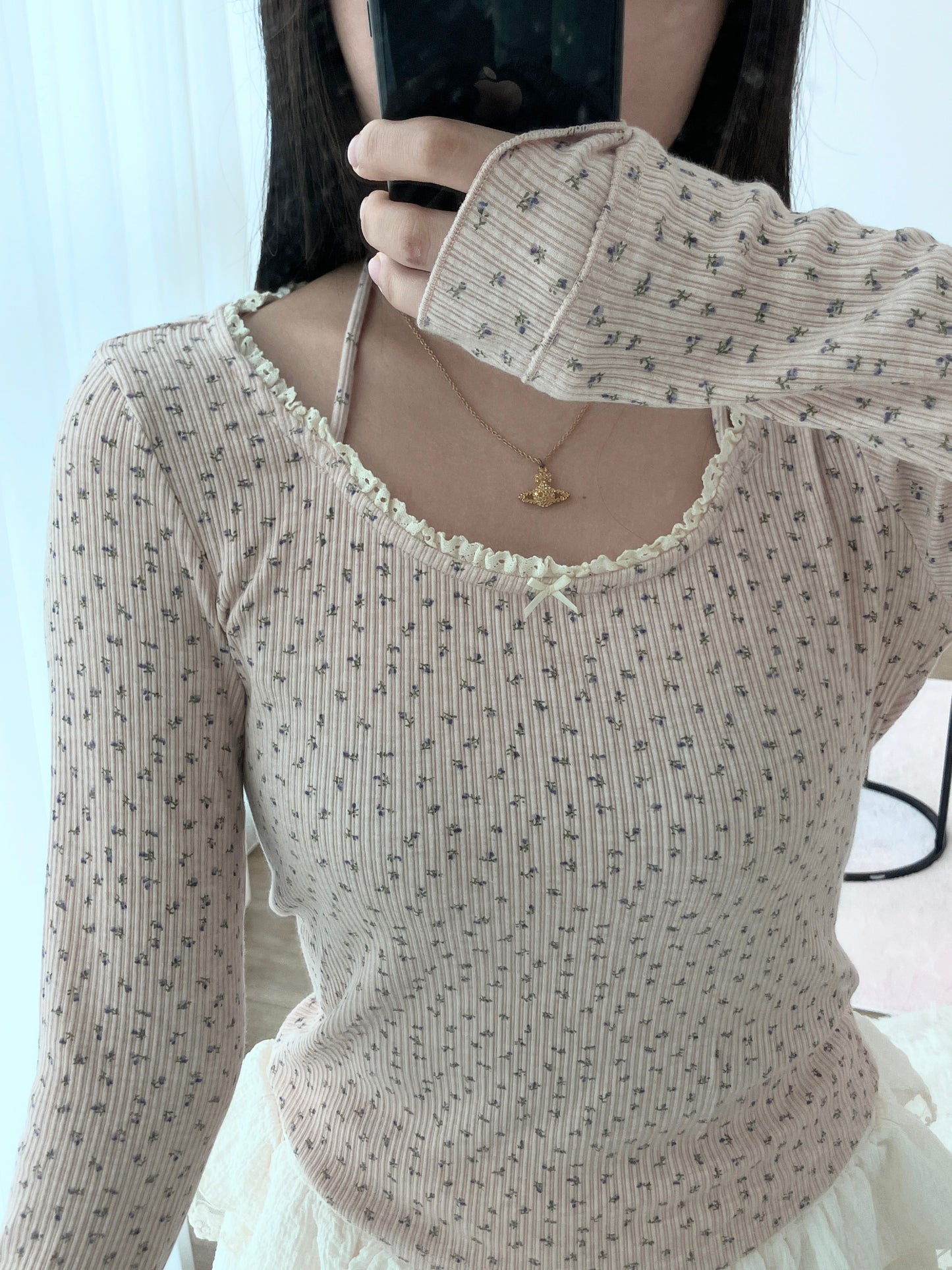 Blush Petal Knit Tee