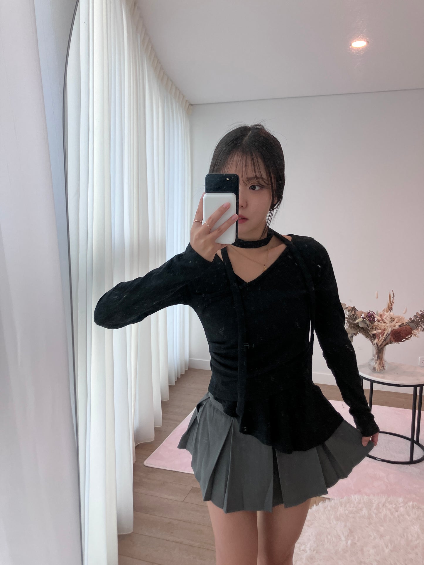 Ballet Wrap Asymmetry Black Top