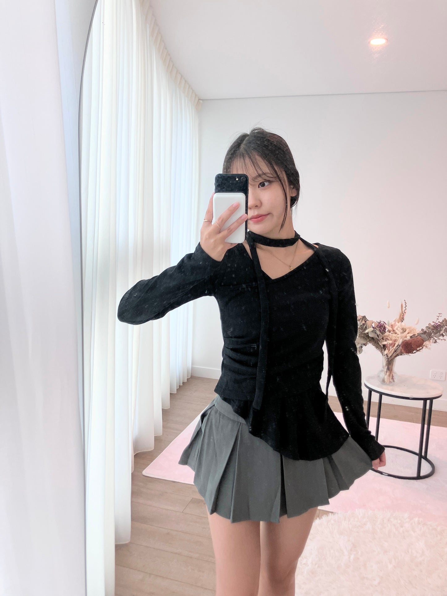 Ballet Wrap Asymmetry Black Top