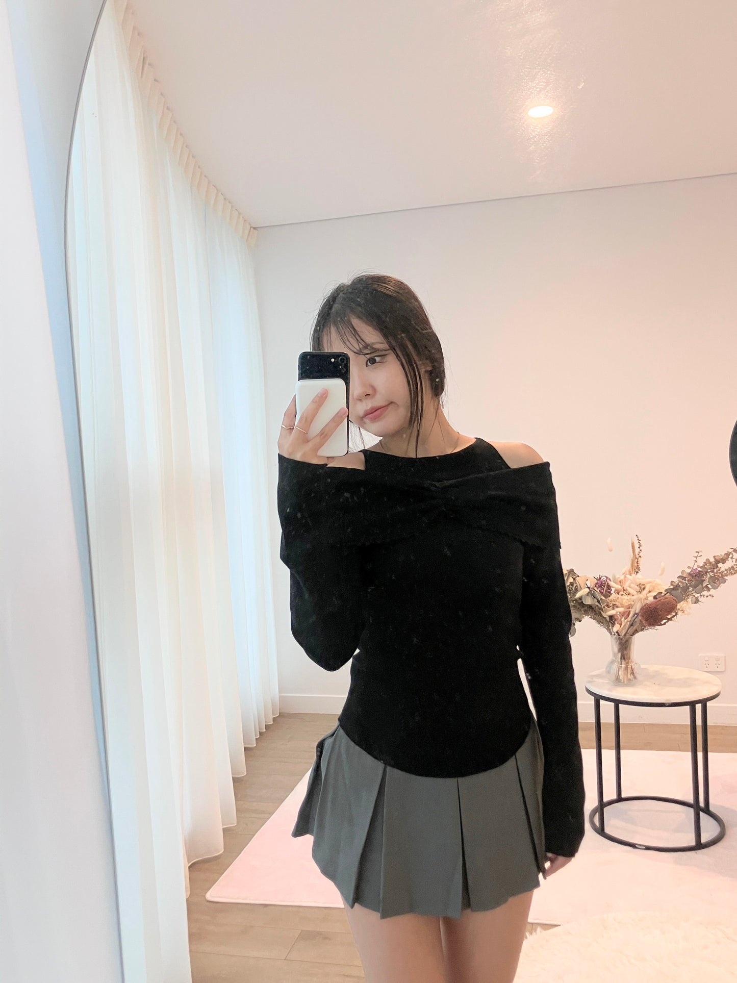 Sweetheart Off-Shoulder Knit