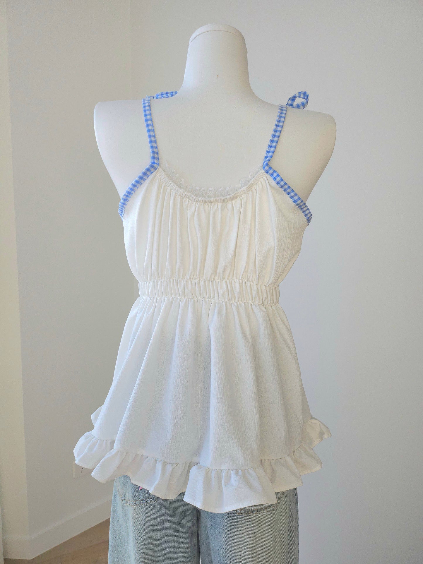 Ponie floral top blue
