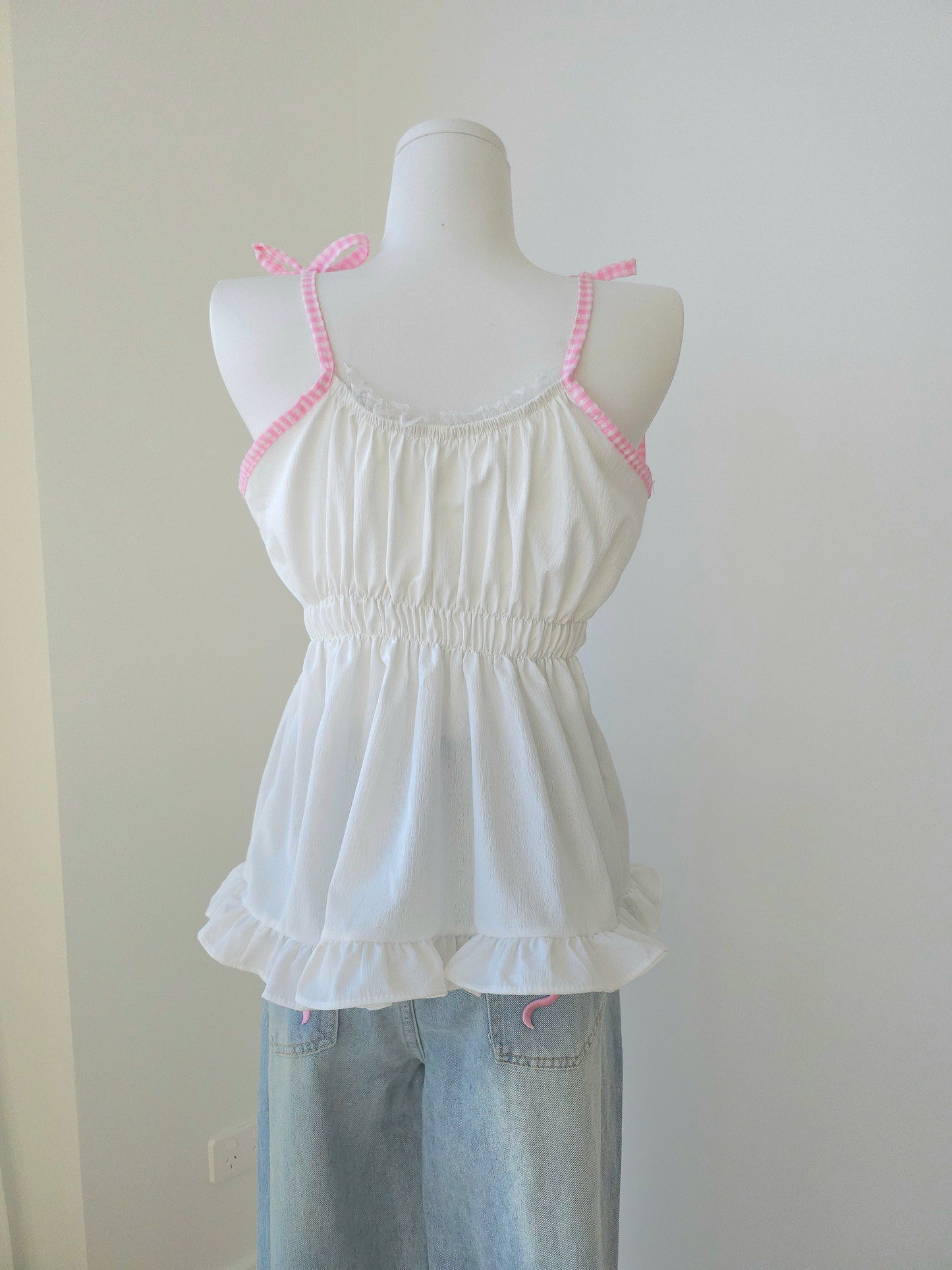 Ponie floral top pink
