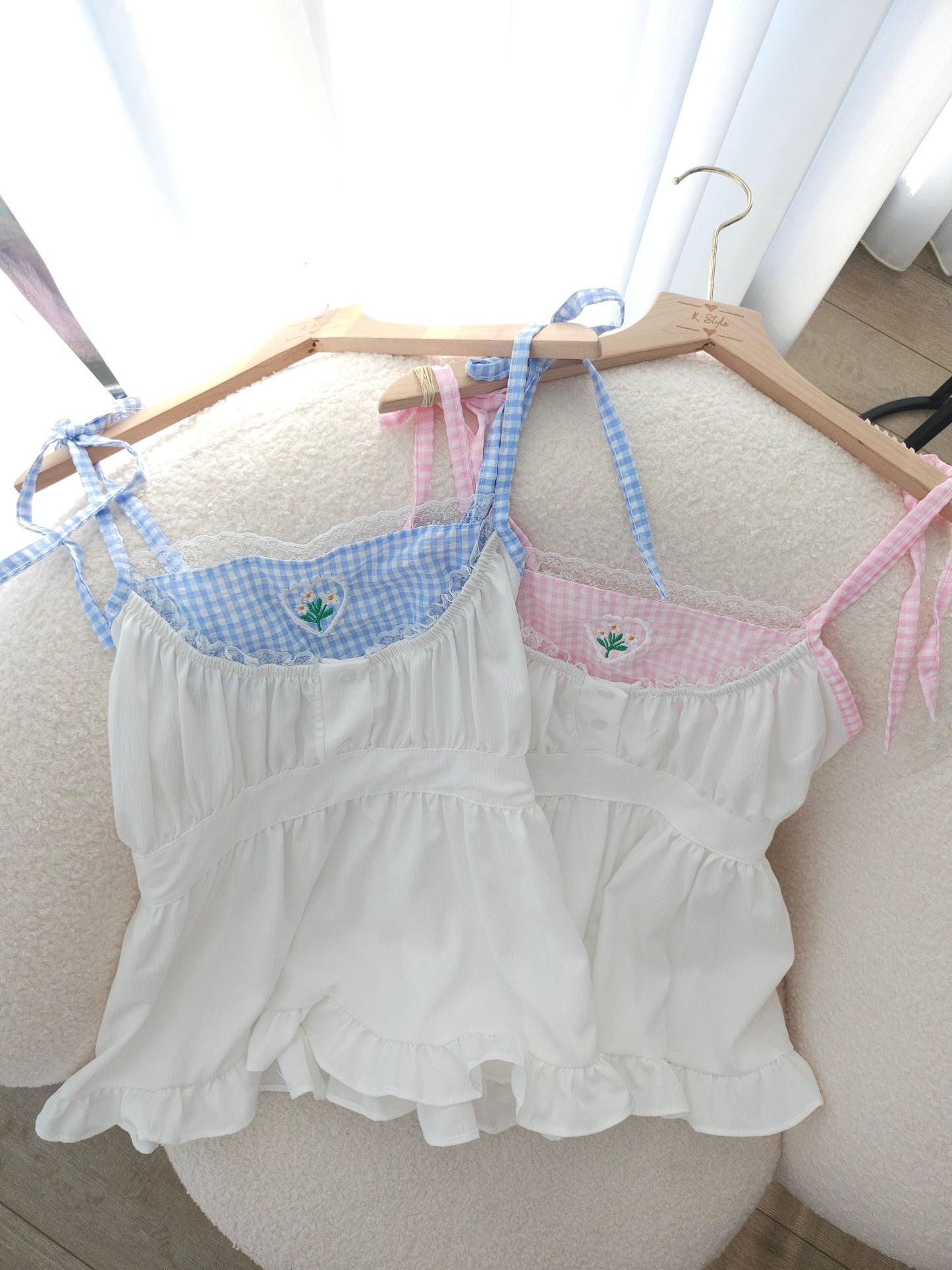 Ponie floral top blue