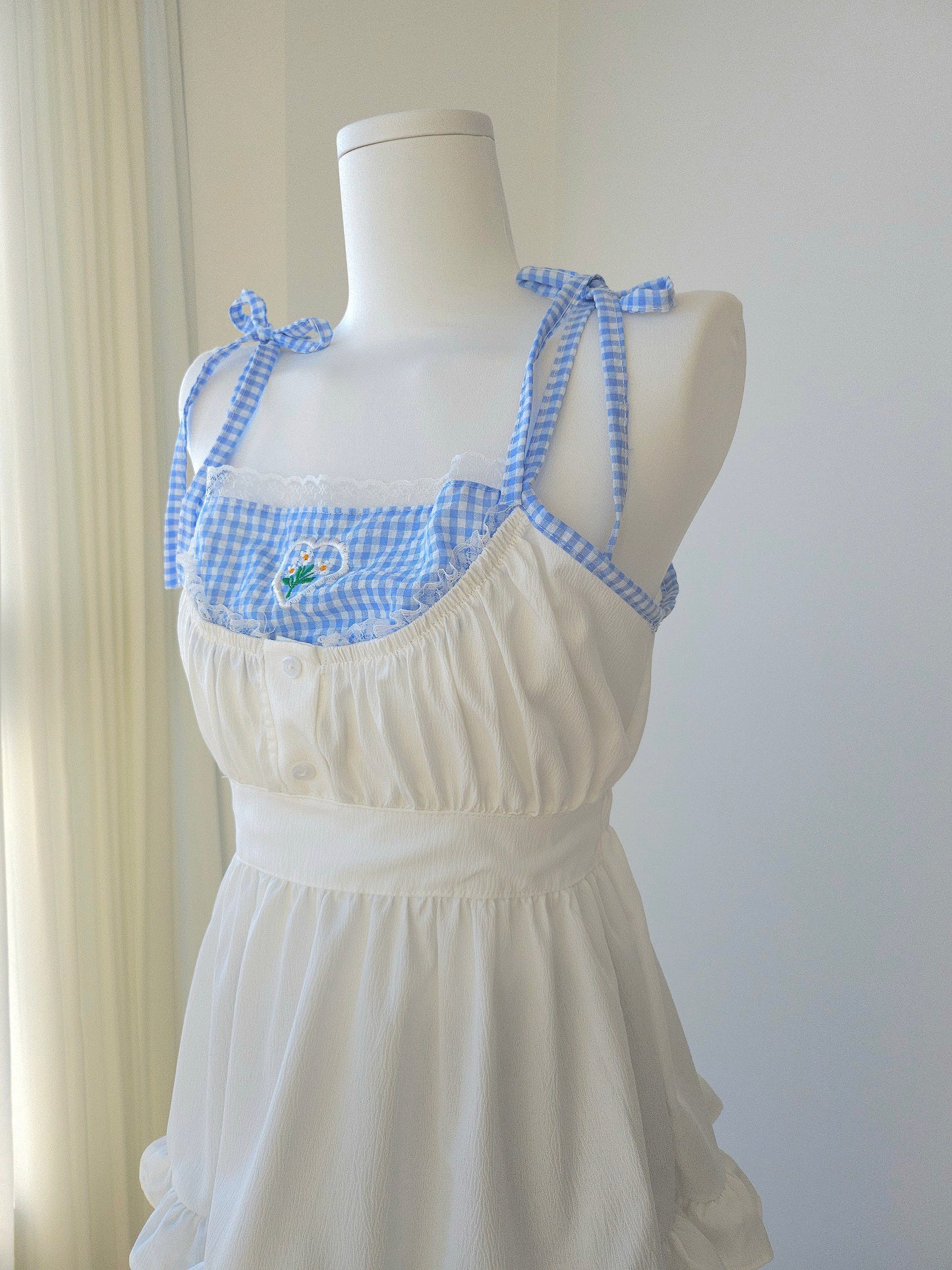 Ponie floral top blue