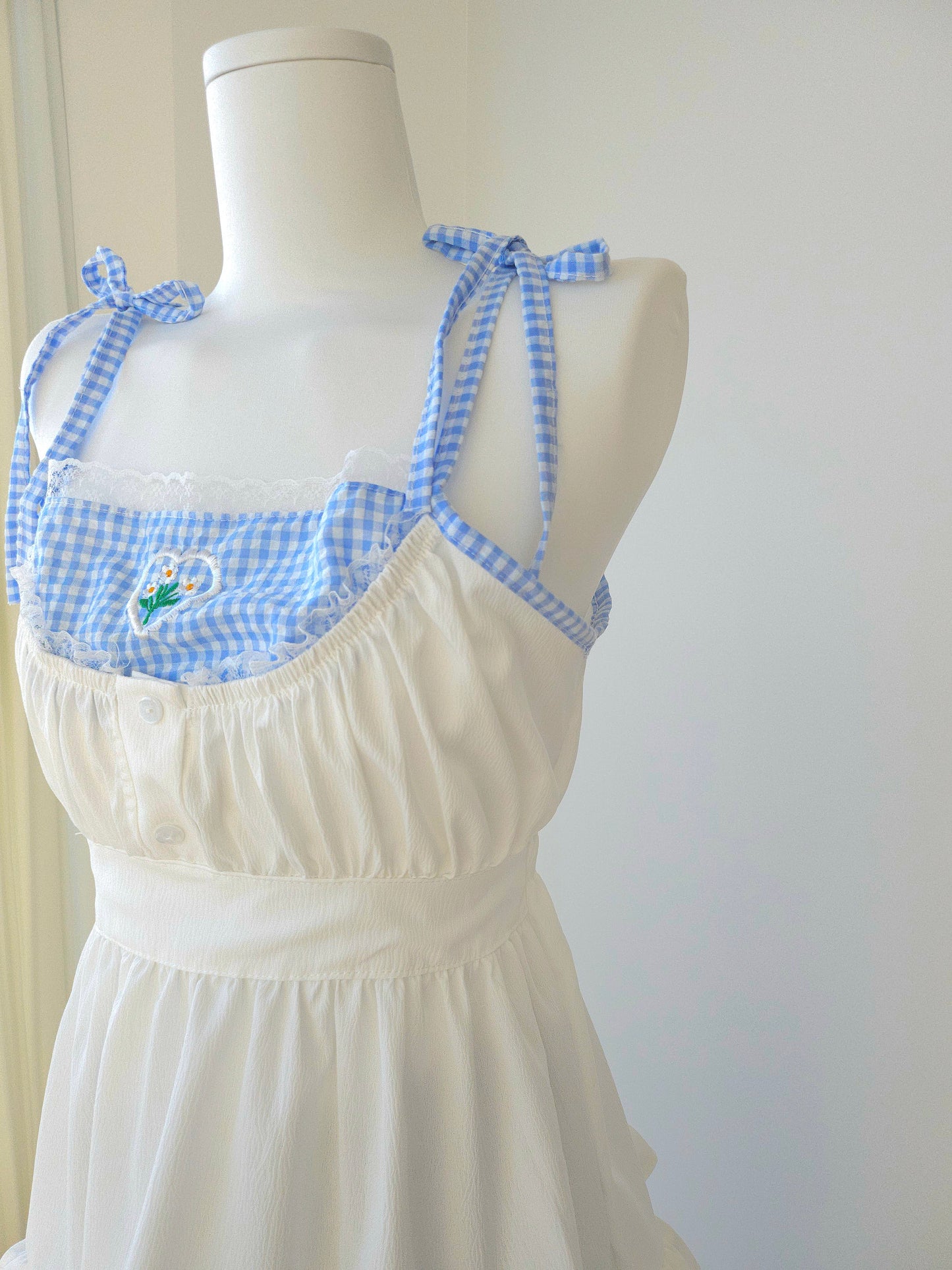 Ponie floral top blue