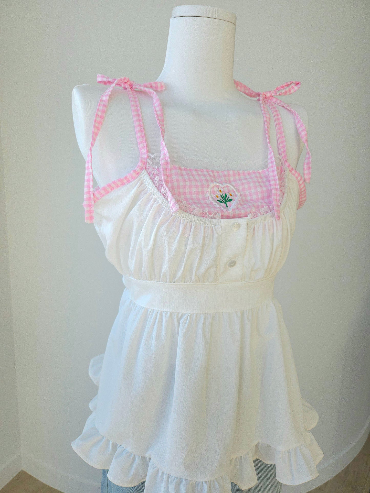Ponie floral top pink