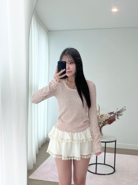 Blush Petal Knit Tee