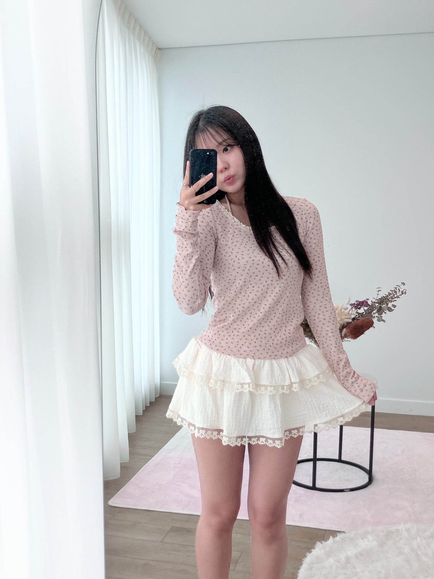 Blush Petal Knit Tee