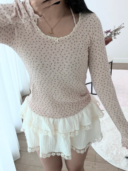 Blush Petal Knit Tee