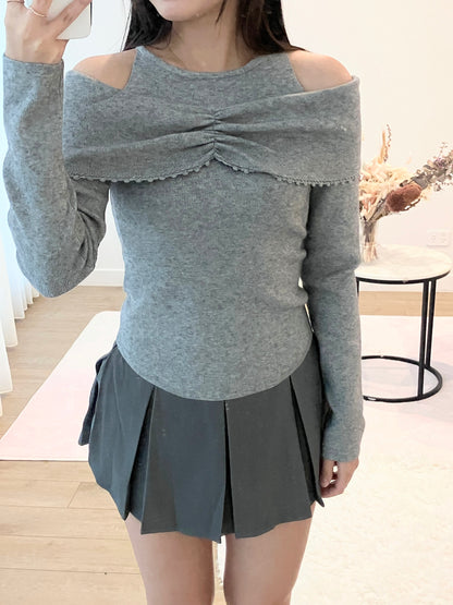 Sweetheart Off-Shoulder Knit