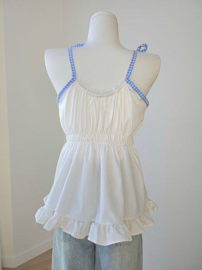 Ponie floral top blue